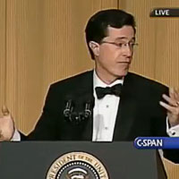 Stephen Colbert at the white house correspondents association dinner