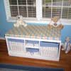 Custom Window Seat with Basket Toy Storage