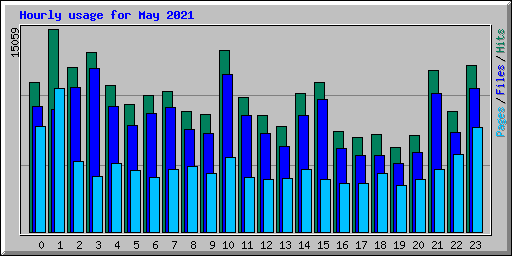 Hourly usage for May 2021