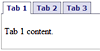 HTML Tabs